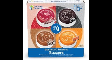 Antwoord buzzers dierengeluiden (set van 4)