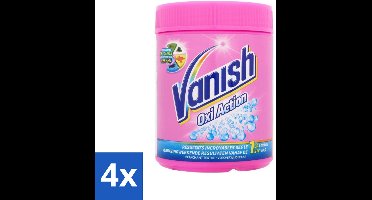 4 x Vanish Oxi Action - Vlekkenverwijderaar Poeder - Zonder Bleek - Gekleurde Was - 500 Gram - Vlekkenverwijderaar - Waspoeder - Gekleurde Was - Vlekken Verwijderen - Wasmiddel