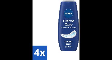 4 x NIVEA Douchecrème Care 250 ml - Douchecrème - Verzorgende Crème - Hydraterende Crème - Beschermende Crème - NIVEA Crème
