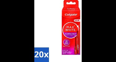 20 x Colgate - Serum - Max White - Overnight Whitening - 2,5 ml - Overnight Whitening - Whitening Serum - Wittere Tanden - Tandenverkleuring - Tandenbleken