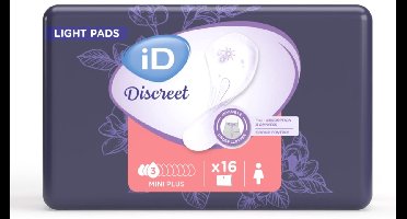 iD Discreet Light Pads Mini Plus - 1 pak van 16 stuks