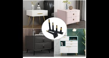 Taps toelopende meubelpoten, 4-pack L