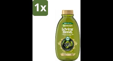 1 x Garnier Loving Blends Mythische Olijf Shampoo 300 ml - Droog Haar Shampoo - Olijf Shampoo - Voedend Haar - Mythische Olijven Shampoo - Natuurlijke Shampoo