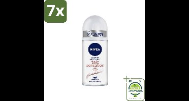 7 x Nivea - Deo Roll-On - Talc Sensation - Anti-Transpirant - 50 ml - Grootverpakking - NIVEA Deodorant - Anti-transpirant - 48 Uur Bescherming - Deodorant Roller - Talkpoeder