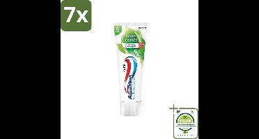 7 x Aquafresh Tandpasta Anti-Caries 75 ml - Grootverpakking - Tandpasta - Anti-cariës - Fluoride - Gaatjes Bescherming - Gezonde Tanden