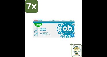 7 x o.b. Tampons - ProComfort Super Plus - Voor Extra Bescherming & Comfort - 16 Tampons - Grootverpakking - Tampons - Menstruatiebescherming - Extra Bescherming - Comfort - 3d Expansie