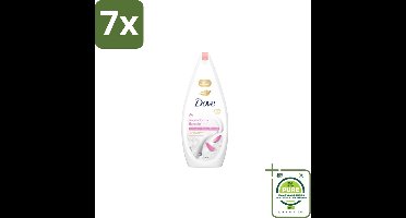 7 x Dove – Badcrème – Soothing Almond Oil & Hibiscus – 720 ml - Grootverpakking - Douchegel - Huidverzorging - Kalmerend - Schuim - Amandelolie