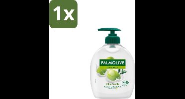 1 x Palmolive Handzeep Naturals Olijf Melk 300 ml - Handzeep Melk En Olijf - Handen Reinigen - Handen Verzorgen - Melk En Olijf Handzeep - Milde Handzeep