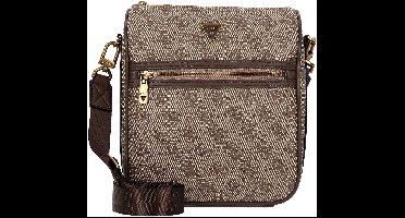 GUESS schoudertas Milano Crossbody Bag 2 Beige / Brown Lichtbruin