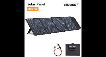 Zonnepaneel – Solar Panel – Opvouwbaar Paneel – Draagbaar Zonnepaneel – Monokristallijn Zonnepaneel – 300W Vermogen – Hoog Rendement 22,5%