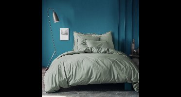 Matt & Rose Dekbedovertrek Mosgroen -260 x 240 + 2x 65 x 65 cm - Gewassen katoen