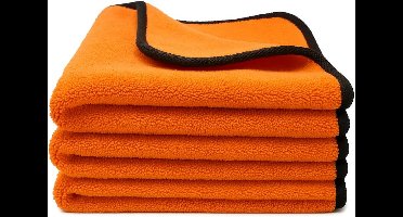 Set van 3 Ultrazachte Microvezeldoeken voor Auto en Huishouden - 600 g/m²