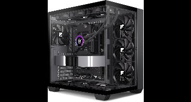 ATX Mid-Tower Gaming PC Behuizing met 3 PWM Ventilatoren en Panoramisch Glas