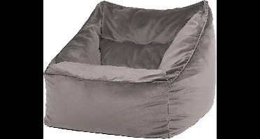 icon Natalia Bean Bag Armchair, Dark Grey, Velvet Fabric, Bean Bag Adult with Filling Included, Bean Bag, Bedroom, Living Room, Living Room Furniture