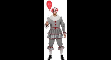 Grijze, Gruwelijk Grijnzende Clown Halloween - Man