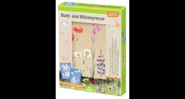 moses. Expedition Nature Leaf and Flower Press with Sun Printing Paper Flower Press for Children, Wood Plant Press for Preserving Flowers and Leaves with 2 Velcro Loops