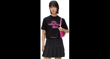 Karl Lagerfeld Jeans B1w17054 Korte Mouw Top Zwart M Vrouw