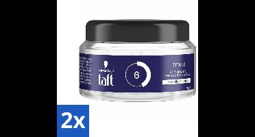 2 x Taft - Titane 6 - Styling Gel - Krachtige styling - 250 ml - Haar Gel - Styling Gel - Taft Gel - Sterke Hold - Vochtbestendige Gel