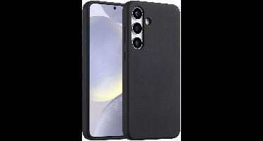Accezz Hoesje - Geschikt voor Samsung Galaxy S25 Plus - Liquid Silicone Backcover - Zwart