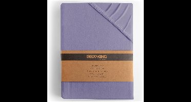 Hoeslaken 80x200-90x200 cm 100% Gekamd Katoen Jersey Lavendel Amber