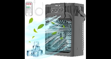 RVV® Airco Zonder Afvoerslang - Airco - Aircooler - 3 standen - 4 in 1 - Zwart - 15 cm x 16 cm x 23 cm