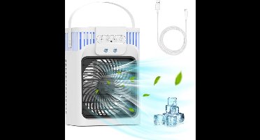 RVV® Airco Zonder Afvoerslang - Airco - Aircooler - 3 Standen - 4 in 1 - Wit - ‎15 cm x 16cm x 23 cm