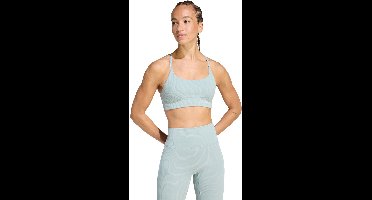 adidas Performance adidas All Me Light Support Rib Long Line Beha - Dames - Groen