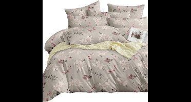 2-Delige Beddengoedset — Roze Bloemenpatroon - 135x200cm