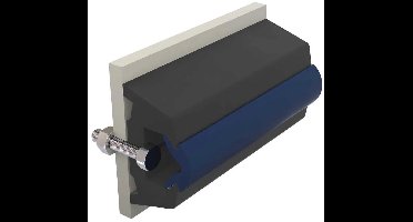 Vetus Vinyl Wrijfstrip Voor Vallen 30 M Zwart 55 x 34 mm