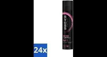 24 x Syoss - Shine Hold - Haarspray - Glans & Fixatie - 300 ml - Haarspray Glans - Haarspray Fixatie - Glanzende Haar - Haarverzorging - Haarspray 3 In 1