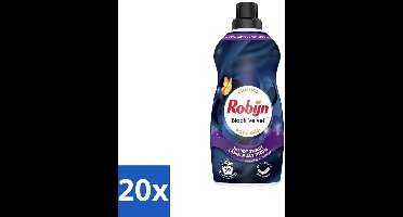 Robijn – Vloeibaar Wasmiddel – Klein & Krachtig Black Velvet – 1,19 L - Bulkverpakking - 20 stuks
