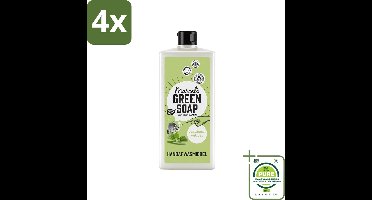 Marcel's Green Soap - Afwasmiddel - Basilicum & Vetiver Gras - Plantaardig & duurzaam - 500 ml - Voordeelverpakking - 4 stuks - Afwasmiddel - Plantaardige zeep