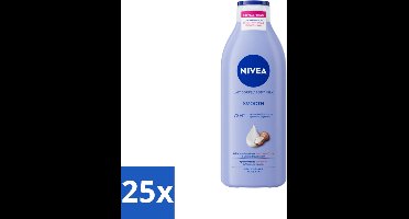 Nivea - Smooth Body Milk - Sheaboter - 72 uur Hydratatie - Voor Droge Huid - 400 ml - Bulkverpakking - 25 stuks