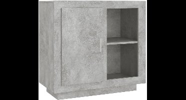 vidaXL - Dressoir - 80x40x75 - cm - betongrijs
