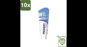 10 x Prodent – Tandpasta – Wit + Fris – Complete Bescherming – 75 ml - Grootverpakking - Tandpasta - Glazuur Bescherming - Vlekverwijdering - Wittere Tanden - Mondverzorging