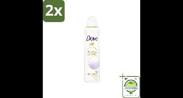 Dove – Deodorant Spray – Clean Touch – 150 ml - Voordeelverpakking - 2 stuks - Anti-transpirant - Deodorant spray