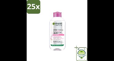 25 x Garnier - SkinActive - Micellair Water - Gevoelige Huid - Gezichtsreiniger - 200 ml - Grootverpakking - Micellair Water - Gezichtsreiniger - Gevoelige Huid - Make-up Remover - Alcoholvrij