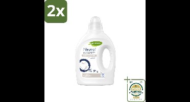 Neutral - Wasverzachter - Parfumvrij - Gevoelige huid - 27 wasbeurten - Voordeelverpakking - 2 stuks - Hypoallergeen - Gevoelige huid