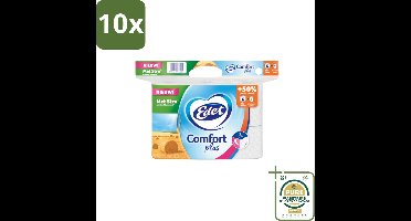 10 x Edet – Toiletpapier – 3-Laags - Grootverpakking - Toiletpapier 3-laags - Duurzaam Toiletpapier - Strovezels Toiletpapier - Plusrol Toiletpapier - Edet Toiletpapier