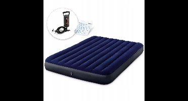 Intex Luchmatras Dubbel 203x152x25cm met Pomp & Kussens