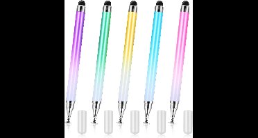 5 Stuks Universele Stylus Pennen voor Touchscreens - Geschikt voor Alle Tablets en Mobiele Telefoons