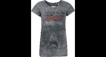 Jaws Jaws - Comic Dames T-shirt - grijs - XL