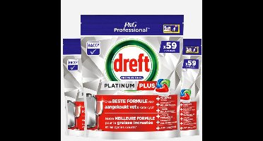 Dreft Platinum Plus Regular All in 1 Vaatwastabletten - 177 tabs (3x59)