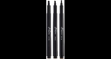 Naussau Fine Art | Kalligrafiepennen -  markers, 3 sizes ,black,  2.5 mm, 3.5 mm, 4.0 mm | Calligrapher
