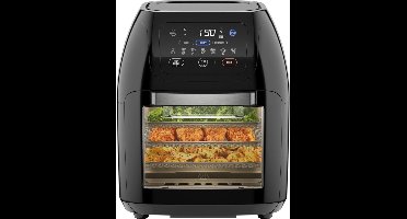 RVV® Airfryer xl - Airfryer xxl - Heteluchtfriteuse -10 Liter - XL familiemaat - Zwart- 31cm x 31cm x 38cm ‎