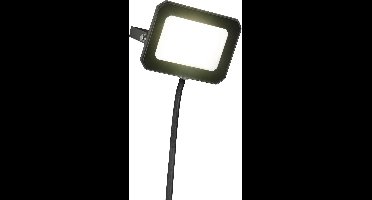 LED Tuinverlichting - Torna Noven - Wandlamp Buitenlamp - 1 Lichtpunt van 20 Watt - Natuurlijk Wit 4000K - Kantelbaar - IP65 - Mat Zwart - Aluminium