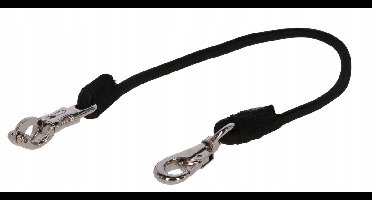 Kerbl elastische halstouw voor paarden, zwart, 90 cm