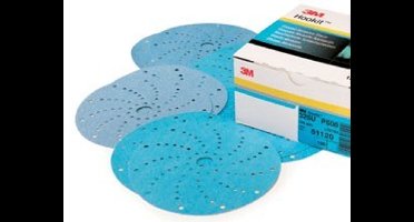 3M Hookit Blue 325U Schuurschijven 150mm Multihole P400 - 100 stuks
