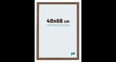Your Decoration - Puzzellijst 48x68 cm - Walnoot Donker - Puzzellijst 500-1000 stukjes - MDF Fotolijst - Mura