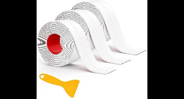 3 rollen - waterdichte tape - Zelfklevende afdichtingsstrip - Waterdichte afdichting voor keukens en badkamers - Breedte 3,8 cm × 3,2 m - Beschermt kieren tegen vocht en schimmel - Waterdichte lijm - Wit